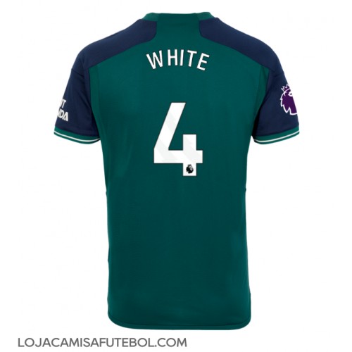 Camisa de Futebol Arsenal Benjamin White #4 Equipamento Alternativo 2023-24 Manga Curta
